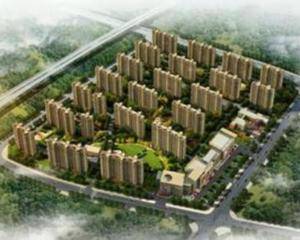 小区中庭假山处