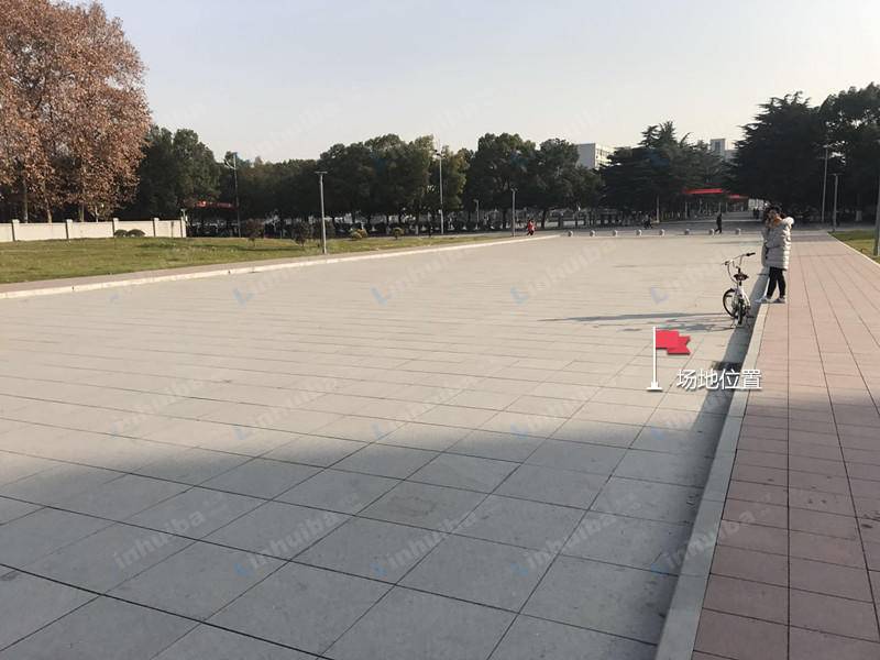 湖北工业大学 - 图书馆前通道两侧