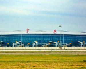 T2出发大厅国内值机岛前方