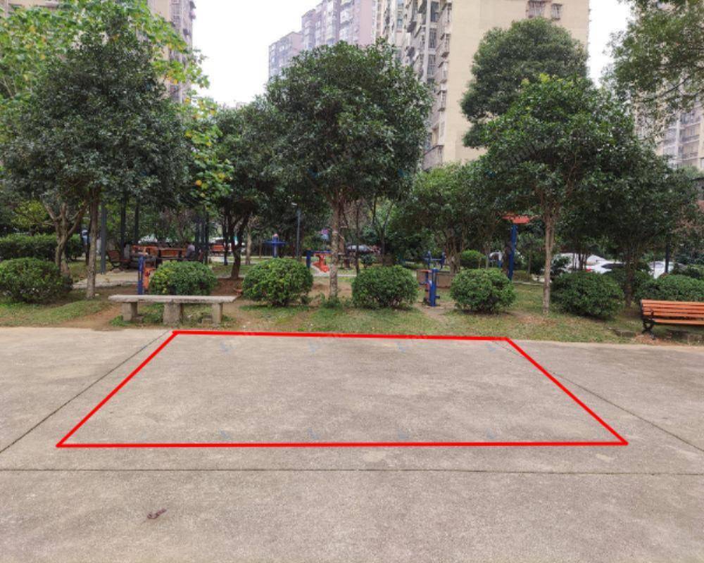 长沙谷山庭苑一区 - 小区篮球场