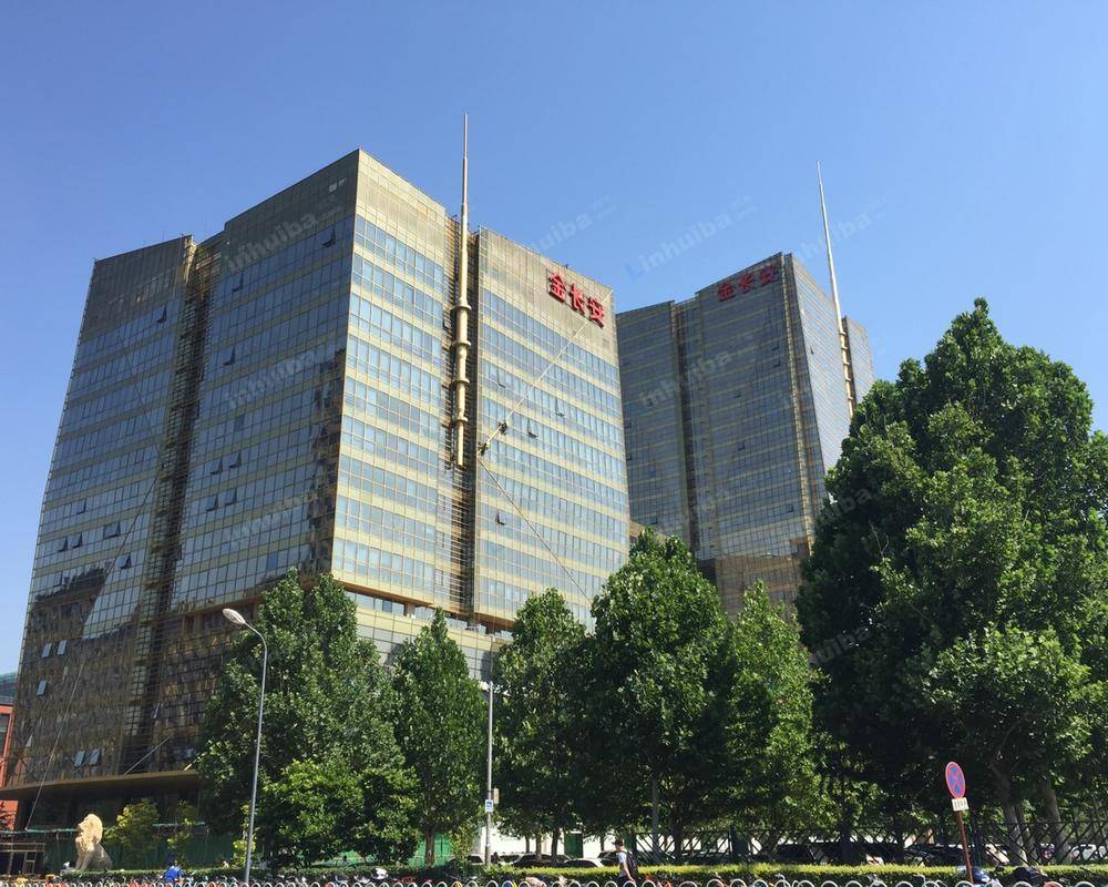 金长安大厦 - 一楼大厅靠近柱子旁边