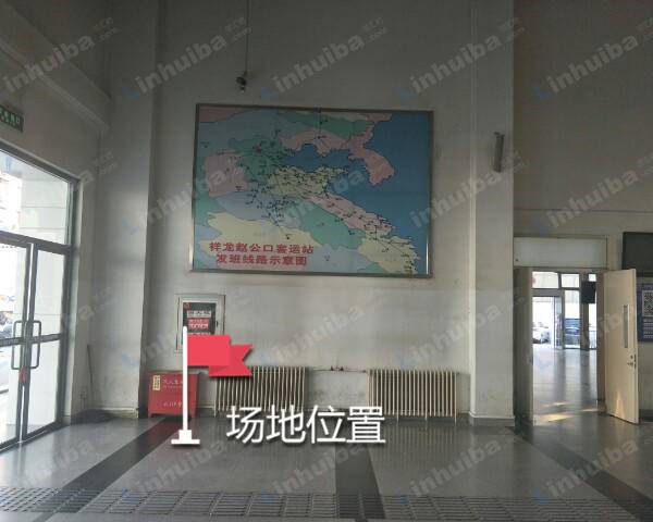祥龙赵公口客运站 - 检票大厅车辆线路图下侧靠近玻璃门